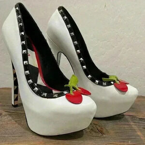 TaylorSays Calese Cherry Milkshake Platform Stilettos Women’s Size 7M